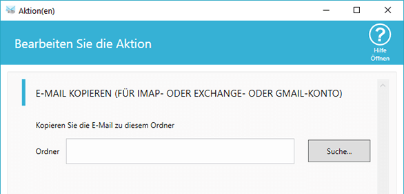 E-Mail-Optionen kopieren