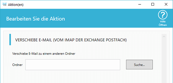 E-Mail-Optionen verschieben
